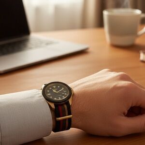 Vintage Benrus Quartz Water Resistant Stainless Steel Back Watch